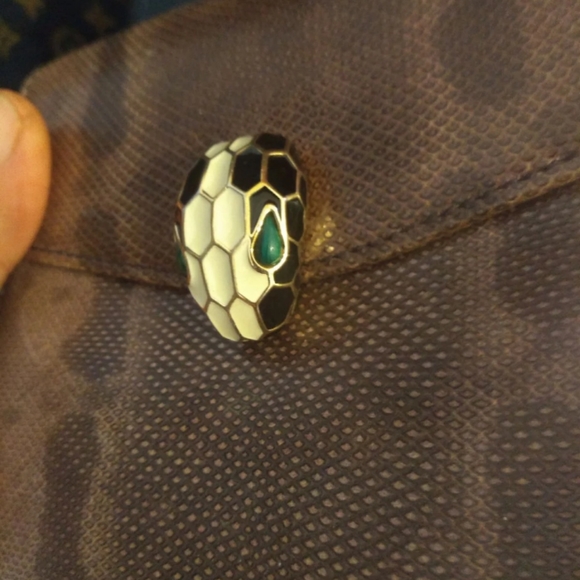 Bvlgari Serpanti Brown Python wallet - Picture 4 of 12